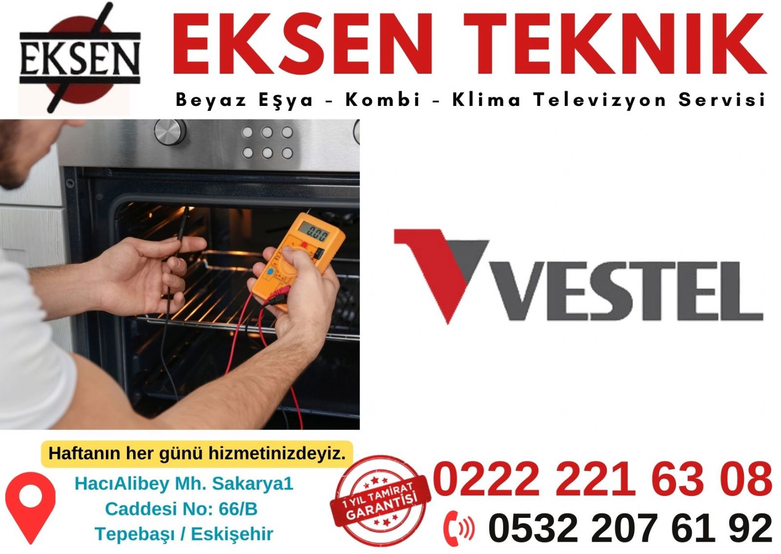 Tepebaşı Eskişehir Vestel Servisi